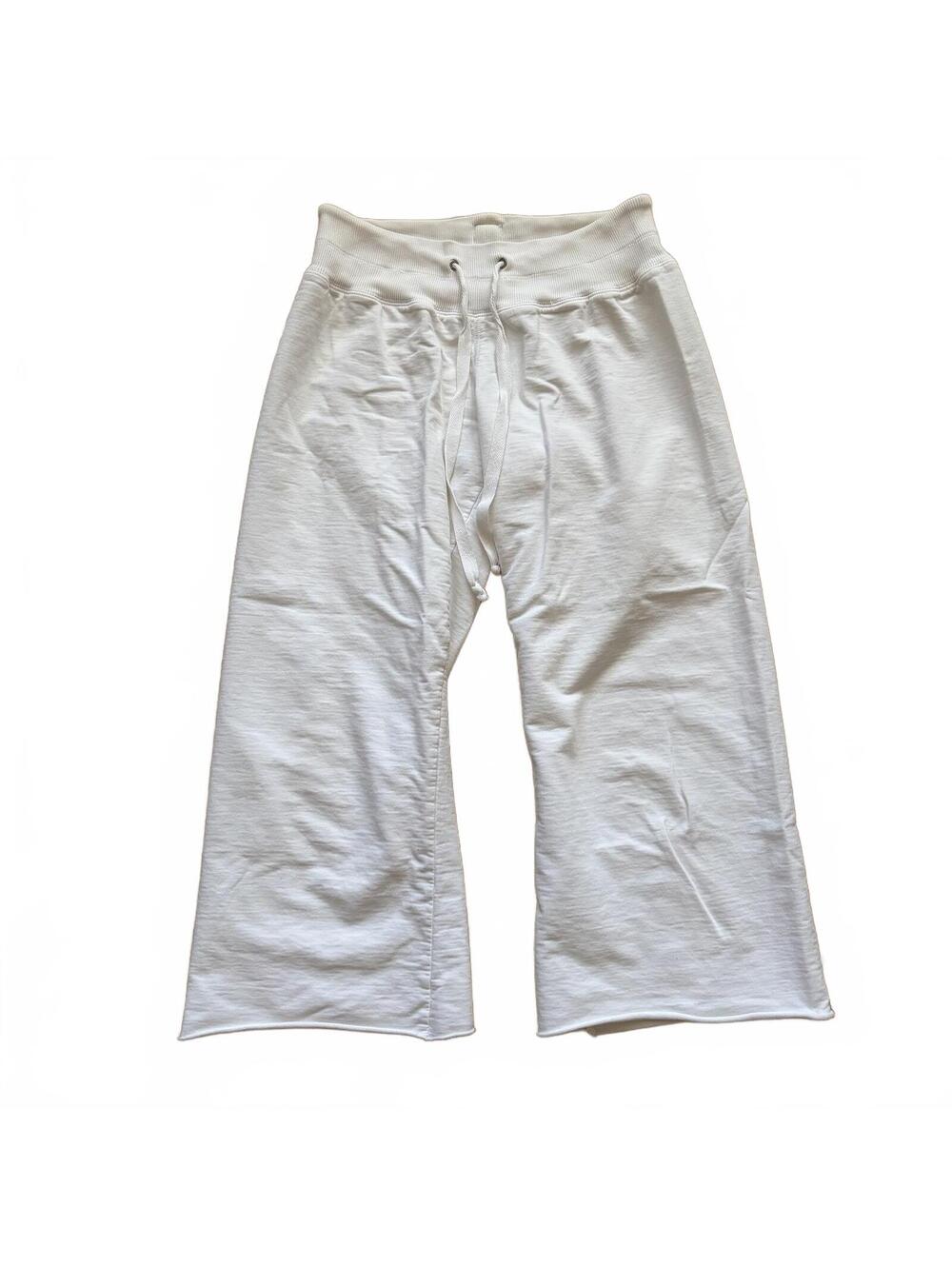 Y2K Vintage Lucky Brand Crop Sweatpant Dungaree Wide Leg Drawstring USA Women XS